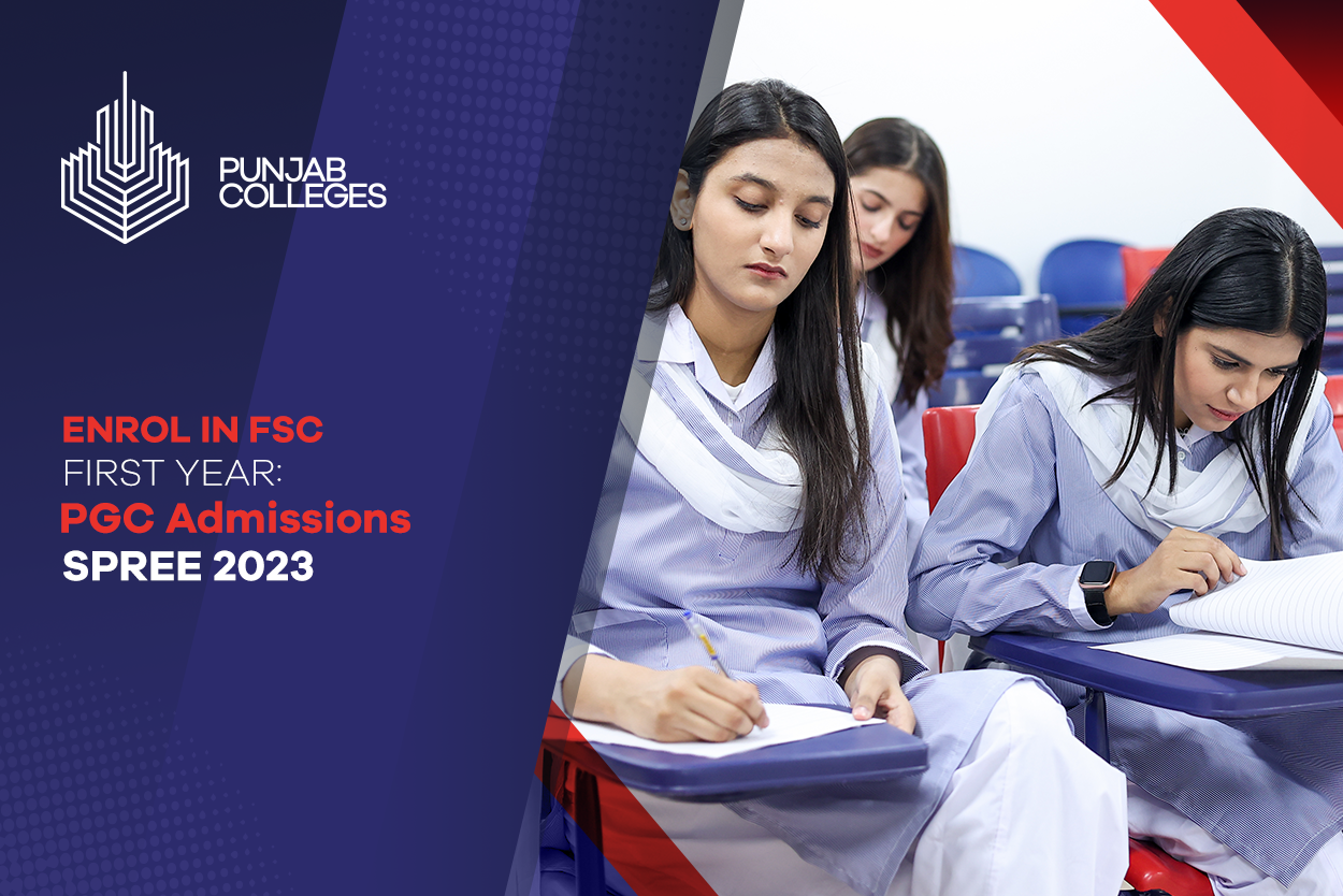 Enrol in FSC First Year PGC Admissions SPREE 2023 Punjab Colleges